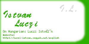istvan luczi business card
